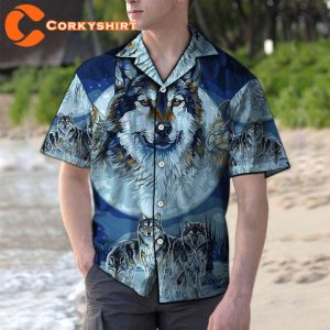 Wolf Hawaiian Shirt For Men Women