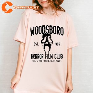 Woodsboro Horror Film Club Hoodie Scream Movie Thriller T-Shirt