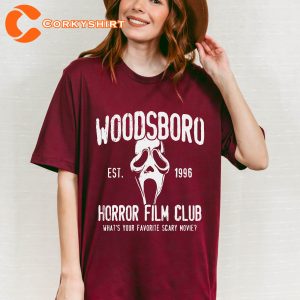 Woodsboro Horror Film Club Hoodie Scream Movie Thriller T-Shirt