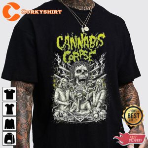 Yellow White Art Cannibal Corpse Band Fans Tribute Unisex T-Shirt