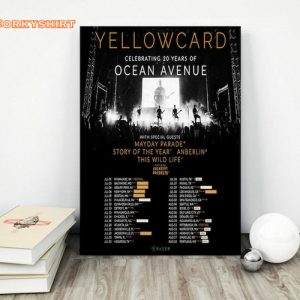Yellowcard Celebrating 20 Years Of Ocean Avenue Wall Art Poster