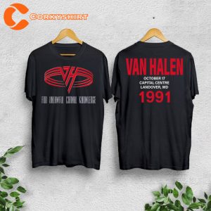 1991 Van Halen For Unlawful Carnal Knowledge Van Halen Supporter Concert T-Shirt