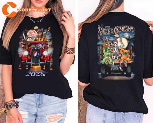 2023 The Final Tour Truck Dead and Company Double Sided Concert T-Shirt