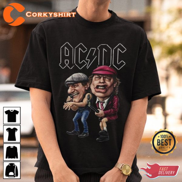 ACDC Concert Funny Design Heavy Metal Clothing T-Shirt