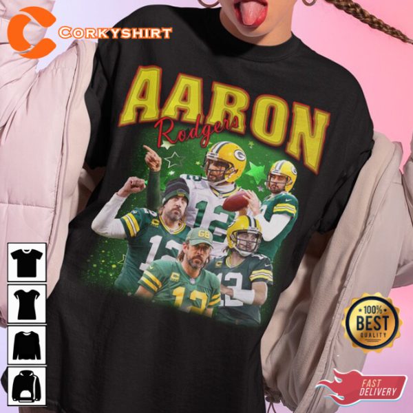 Aaron Rodgers Vintage Tee for Him and Her Fan T-Shirt