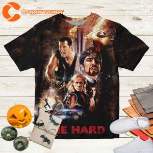 Action Film Die Hard Unisex 3D Design T-Shirt, Die Hard 1988 Unisex Gift Men
