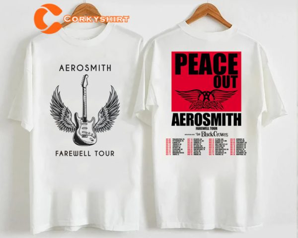 Aerosmith Farewell 2023 Tour Shirt, Aerosmith Band Fan Supporter Tee, Legendary Farewell Collection