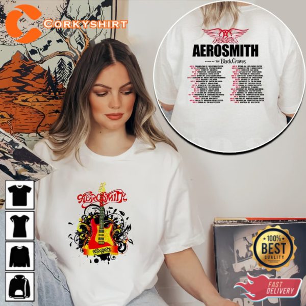 Aerosmith Rock Band 2023 Tour Music 90s, Peace Out Farewell Tour T-Shirt Fan Gifts