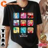 Alice In Wonderland Group Disney Character Cartoon T-Shirt