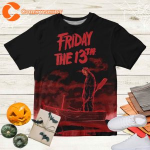 American Horror Franchise Friday The 13th 3D Unisex Gift Men Women Tee