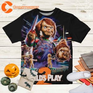 American Horror Television Series Chucky 3D T Shirt, Childs Play Unisex Gift Men Women Tee