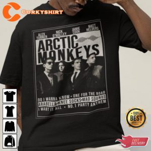 Arctic Monkeys Unisex Tee Indie Rock Band Shirt