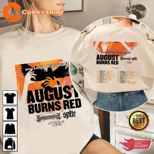 August Burns Red Rescue Restore 10 Year Anniversary Tour 2023 Concert T-Shirt