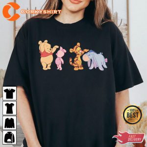 Baby Pooh Piglet Tigger Eeyore Disney Cartoon T-Shirt