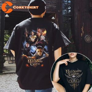 Baldurs Gate 3 Party-based RPG Dungeons and Dragons Gaming Vibes T-Shirt
