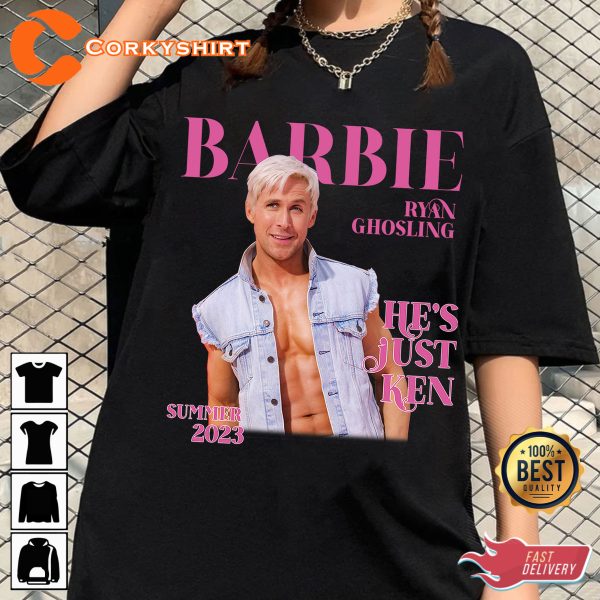 Barbie 2023 Ryan Gosling Kenough Movie T-shirt