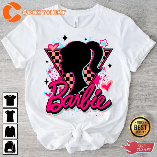 Barbie Design Retro Style Disco Girl Inspired T-Shirt