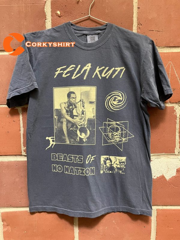 Beast No Nation Fela Kuti The First Song Fan Art Music T-shirt