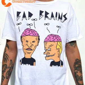 Beavis And Butthead Bad Brains Punk Funny Art Designed T-shirt