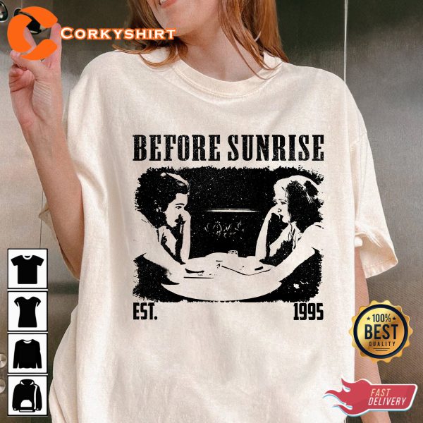 Before Sunrise Movie Jesse And Celine T-shirt