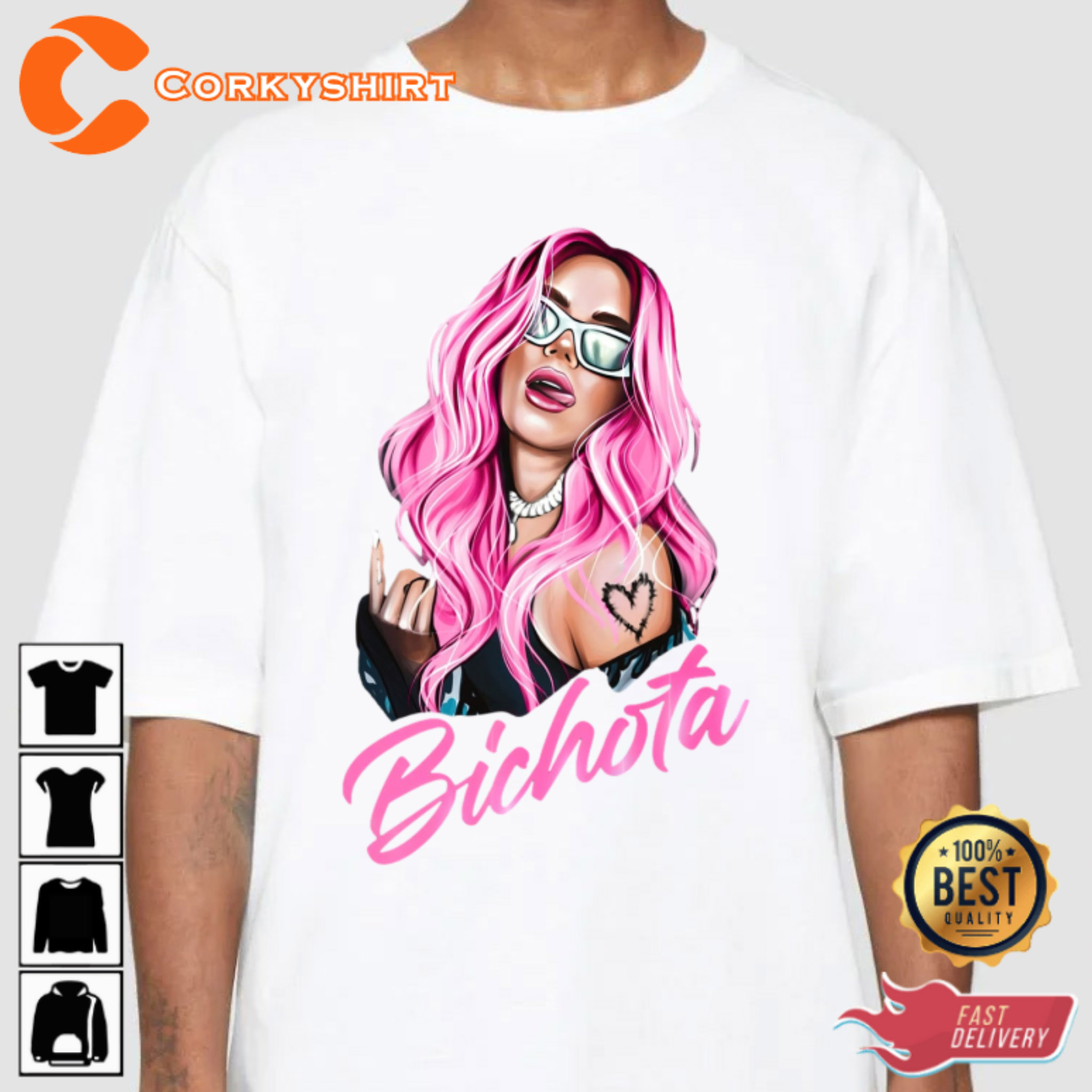 Bichota Karol G Salgo Acicala De Pie A Tope Trendy Music T-Shirt