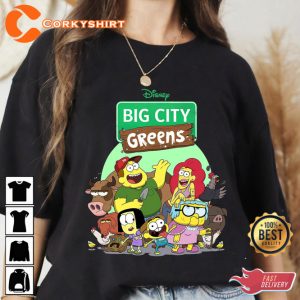 Big City Greens Family Group Disneyland Disney Cartoon T-Shirt