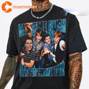 Big Time Rush Boy Band Nostalgia Fanatic BTR Music Vibes T-Shirt
