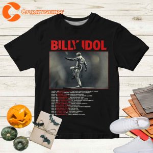 Billy Idol Live Tour 2023 America Shirt, Billy Idol Vintage 90s Unisex  Idol Music T-Shirt
