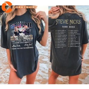 Billy Joel Stevie Nicks Signatures Shirt