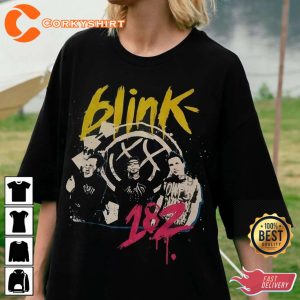 Blink 182 Banda World Tour Music Band Album Music Concert T-Shirt