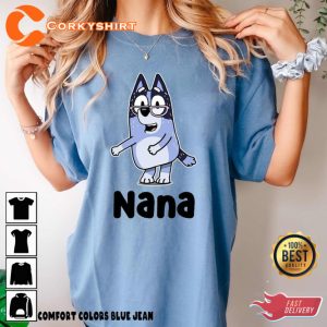 Bluey Nana Chris Heeler Granny Bluey Family T-Shirt