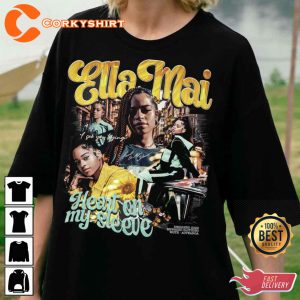 Bood Up Ella Mai Trip Fans Gift Heart On My Sleeve Unisex T-Shirt