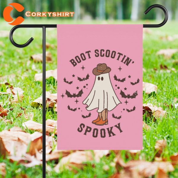 Boot Scootin Spooky Western Halloween Home Decor Garden Flag