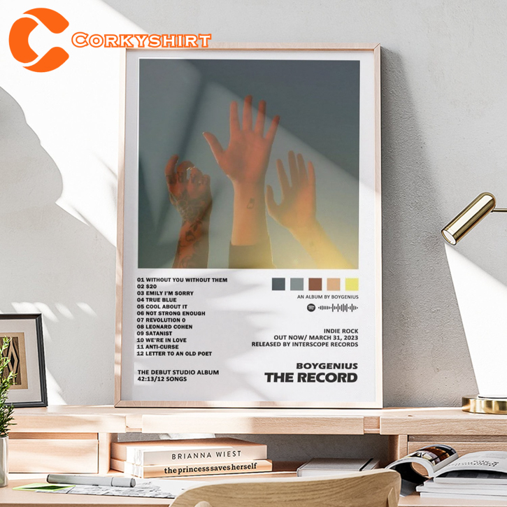 Boygenius The Record Album Tracklist 2023 Wall Art Poster