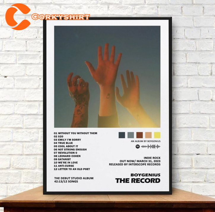 Boygenius The Record Album Tracklist 2023 Wall Art Poster