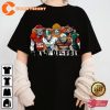 Boys Of Fall Funny Horror Character Football Team Halloween Costume T-Shirt