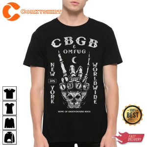 CBGB and OMFUG 1973 Hip Hop Sign T-Shirt