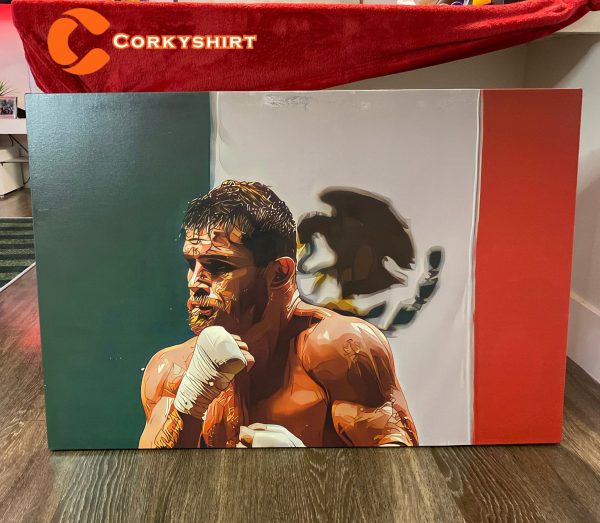 Canelo Alvarez Boxing Mexican Flag Mexican Boxer Poster