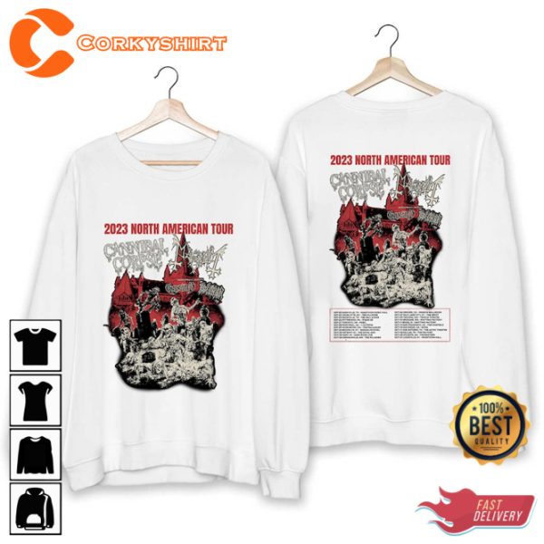 Cannibal Corpse 2023 Music Tour Double Sided T-Shirt