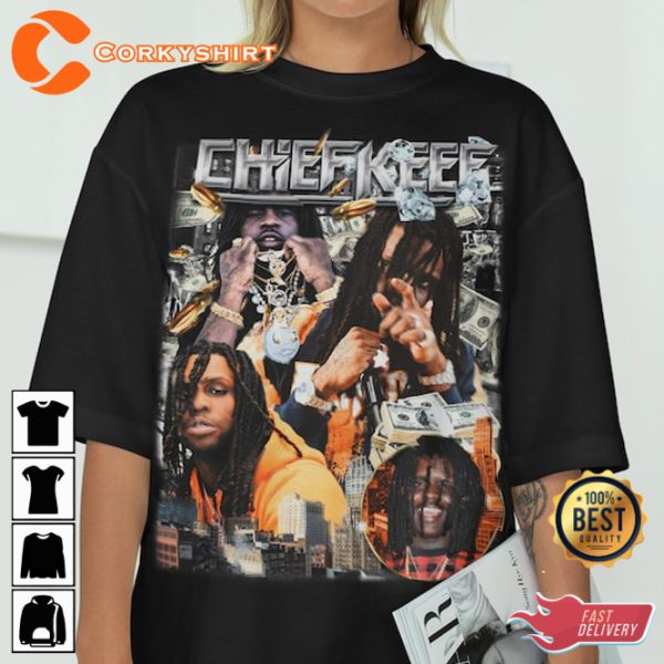 Chief Keef Fan Gift Rapper Trending Chicago Hip Hop T-Shirt