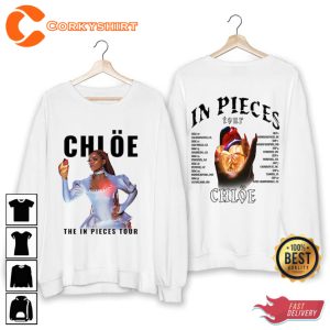 Chloe In Pieces Tour Second Leg 2023 Music Tour Double Sided T-Shirt