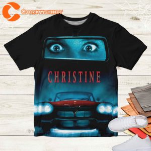 Christine 1983 American Supernatural Horror Film Unisex Tee Christine Horror Film Unisex 3D T-Shirt