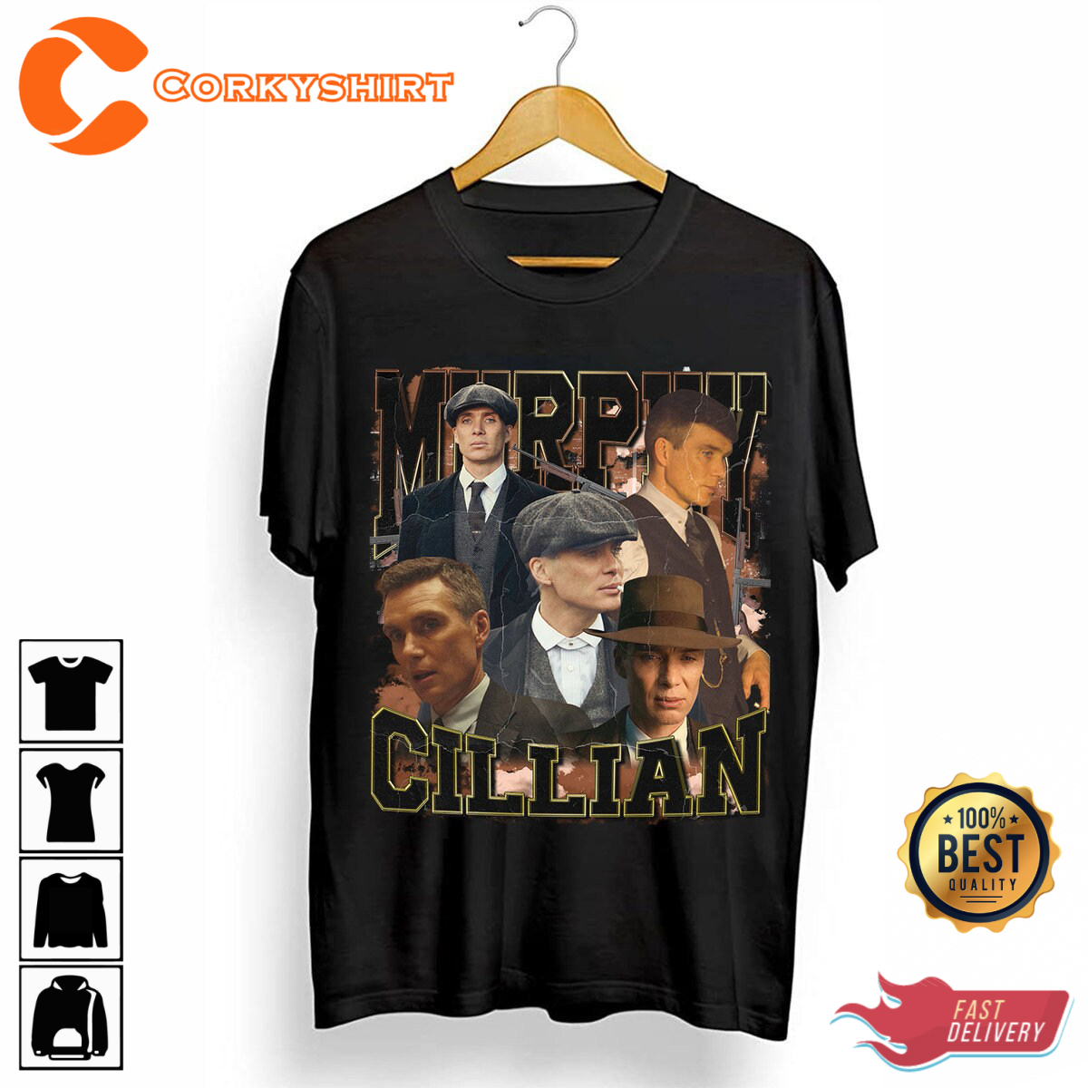 Cillian Murphy Tommy Shelby Movie Fan Unisex T-Shirt