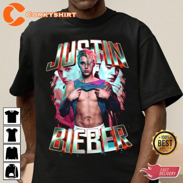 Classic Justin Bieber Printed T-Shirt