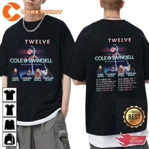 Cole Swindell 2023 Tour Drinkaby Stereotype Singer Concert T-Shirt