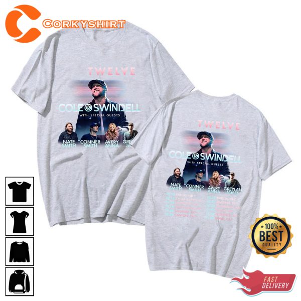 Cole Swindell 2023 Tour Drinkaby Stereotype Singer Concert T-Shirt