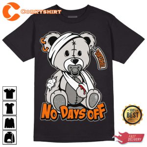 Craft 5s DopeSkill Hurt Bear No Days Off Streetwear Style Graphic T-Shirt