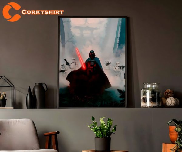 Darth Vader Canvas Art Work For Wall Anniversary Gift Poster