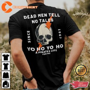 Dead Men Tell No Tales Pirates Of The Caribbean Disney Inspired Double Sided T-Shirt