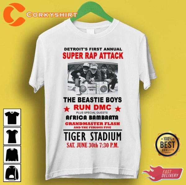 Detroit Super Attack Beastie Boys Meme Gift Funny T-Shirt